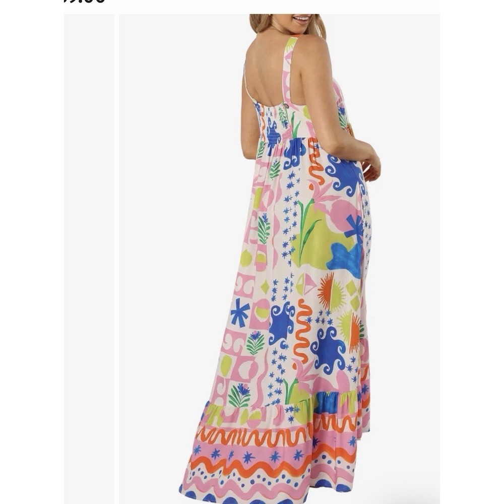 Paper Heart x Anthropologie Also Known As Petal & Pup Greer print maxi dress. XS - Picture 6 of 7
